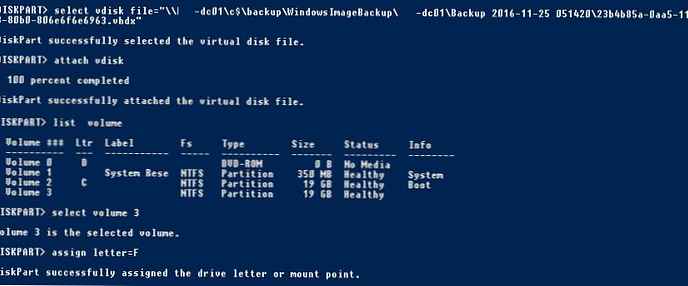 Use volume to select. State avail vdisk.